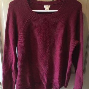 J.Crew burgundy  sweater